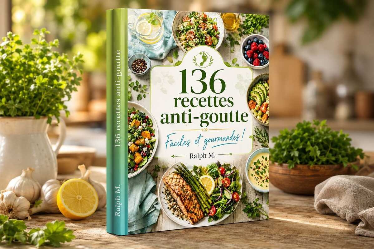 Goutte et acide urique : mieux comprendre pour mieux agir 4 Couverture du livre de recettes 2e édition pour la goutte et l’hyperuricémie